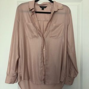 Rock and Republic Blush Metallic Blouse
